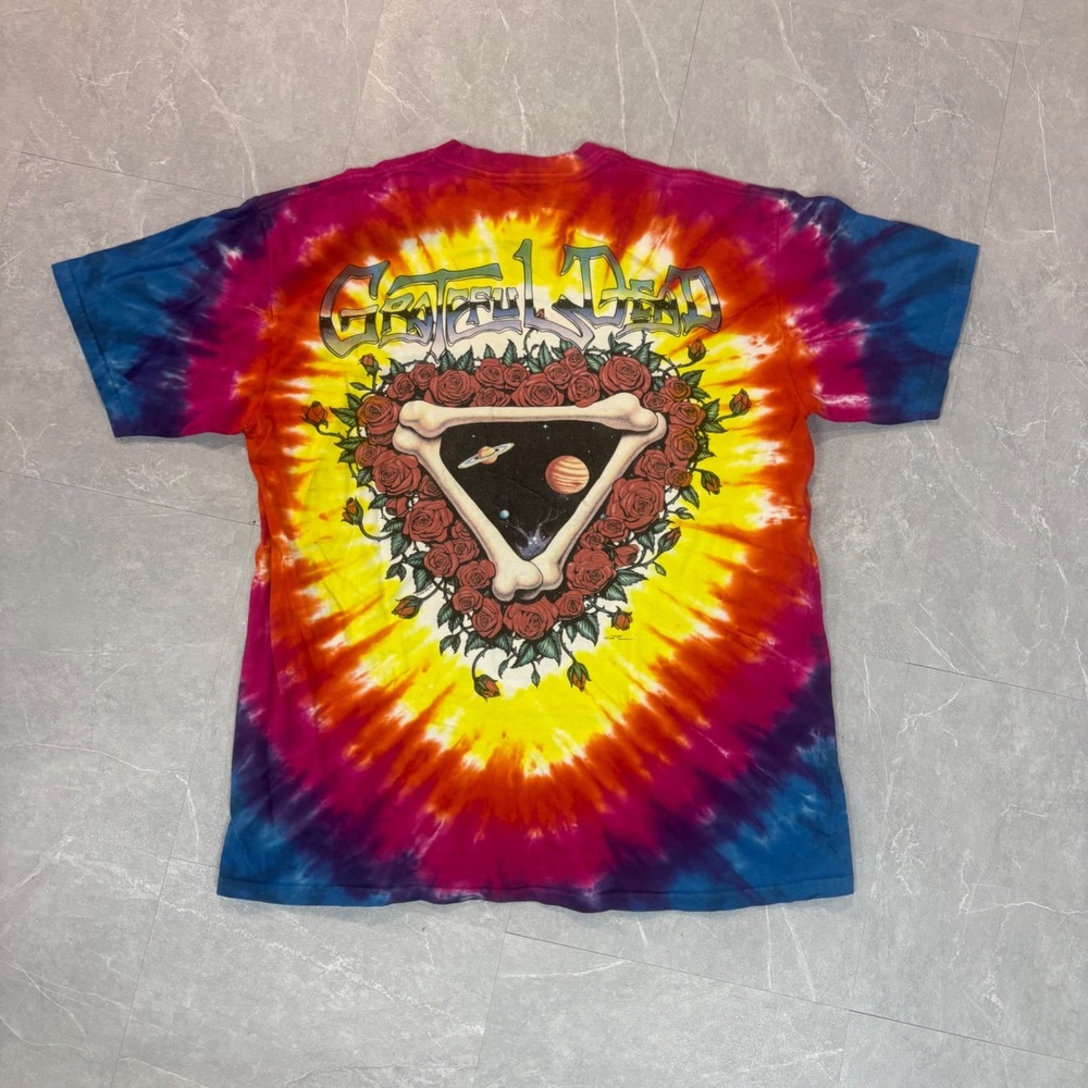 Liquid Blue Grateful Dead Space Your Face Tie Dye Graphic T-Shirt Mens Large - Picture 3 of 6